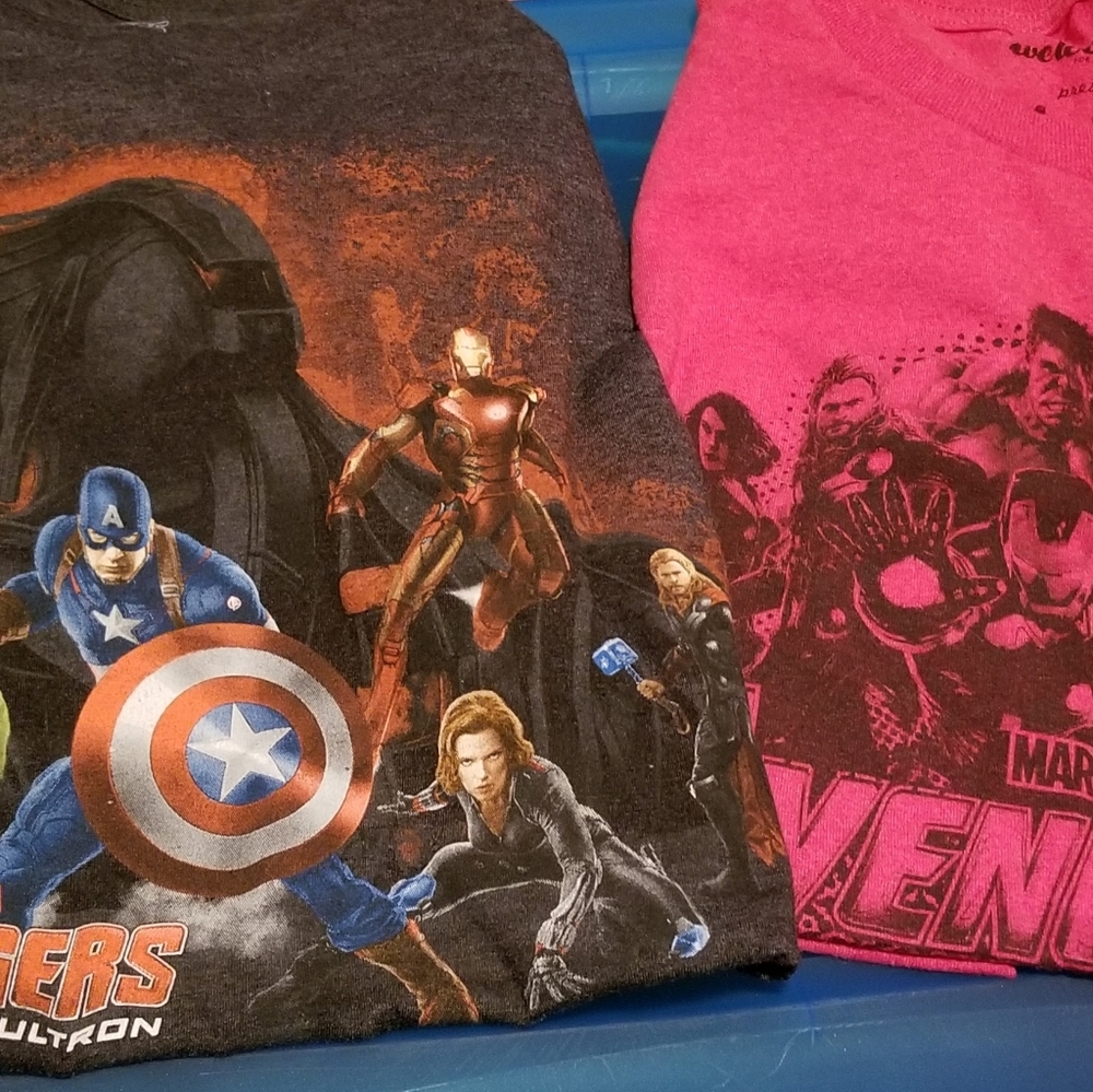 2 Avengers tshirts